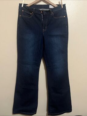 GAP Women’s Dark Indigo 70s Flare High Rise Jeans